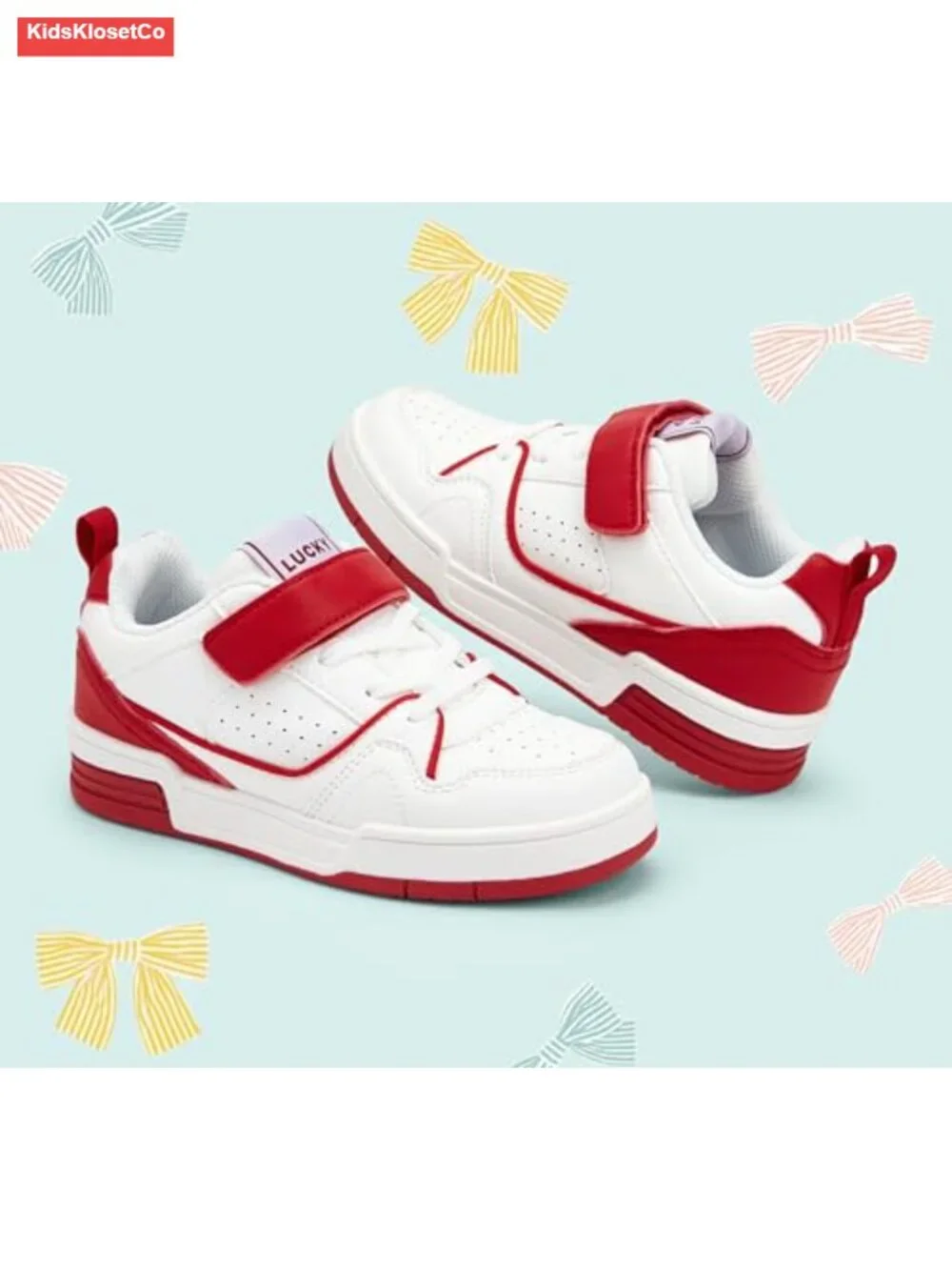 Vegan Leather Slip On Sneaker with Hook-and-Loop Strap for Kids